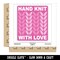 Hand Knit with Love Knitted Yarn Waterproof Vinyl Phone Tablet Laptop Water Bottle Sticker Set - 5 Pack